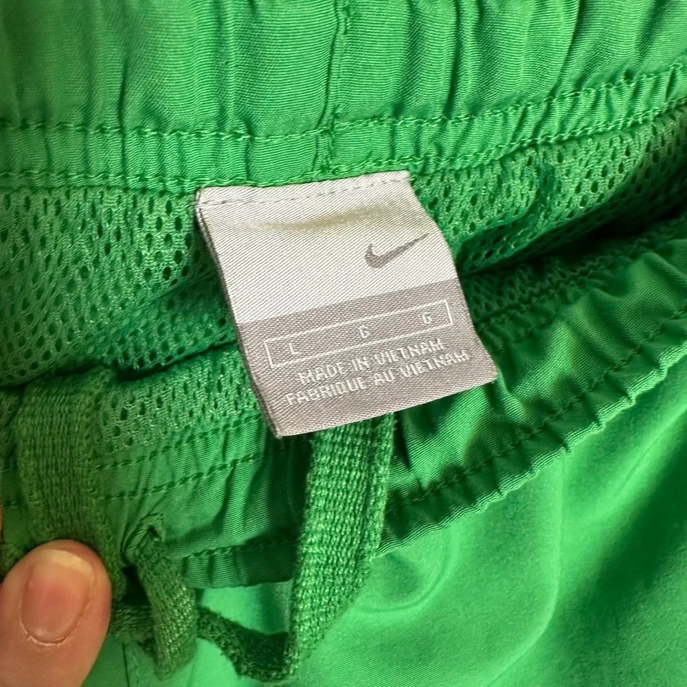 Nike Tracksuit Set Windbreaker Jacket‎ Pants Silver Tag Y2K Green Poly Warp L